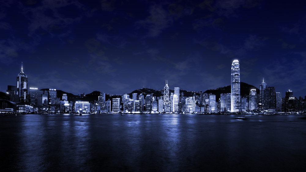 Blue-City-Skyline-At-Night